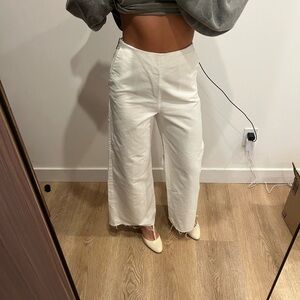 MAJE Women's White Wide-Leg Pants